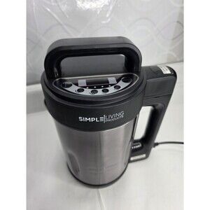 Simple Living Products 7-in-1 Soup Maker 1.6L | Soy, Almond, Nut, Vegan Milk